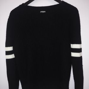 boohoo varsity stripe sweater